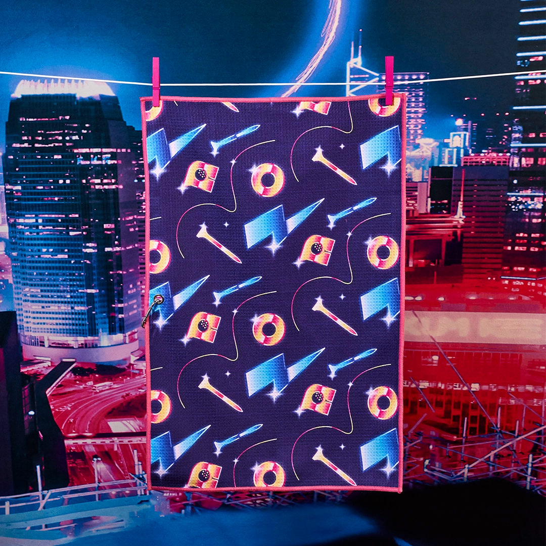 <h2>Vapor Rave</h2> <p>Golf Towel</p> - Noonan Golf Co